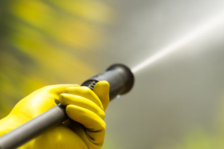 Loading dock washing